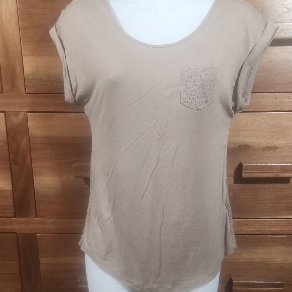 The Limited Tan Short Sleeve Women's Tee